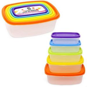RISPARMIO CASA Set 5 Contenitori Alimenti 