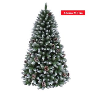 Albero Natale Canada con Pigne e Sacca 210 cm 