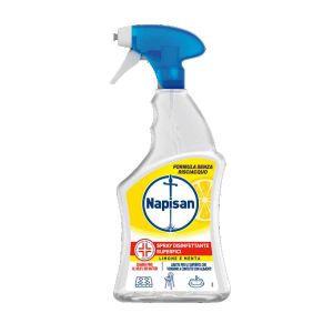 NAPISAN Spray Igienizzante Limone e Menta 750 ML