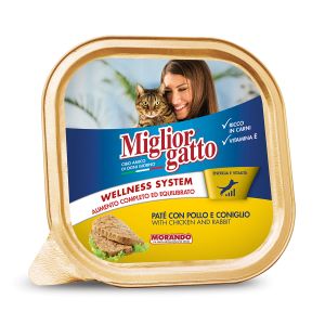 Miglior Gatto Patè Vaschetta Pollo e Coniglio 100gr