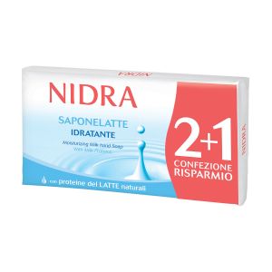 NIDRA Sapone Latte 2+1 pezzi 90 gr