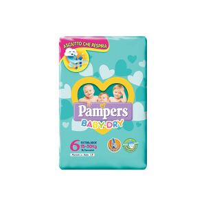 Pampers Pannolini Baby Dry Extra Large Tg.6 15-30 kg 14 pz