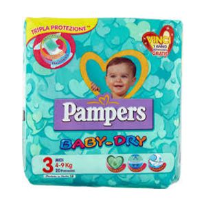 Pampers Baby Dry Midi 4-9 kg 20 pz