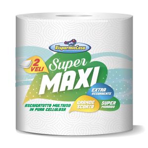 RISPARMIO CASA Asciugatutto Multiuso Super Maxi 2 Veli