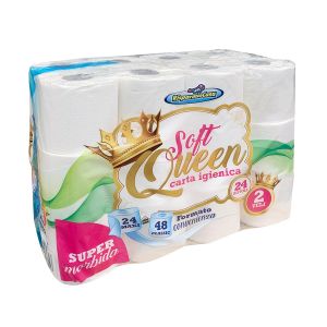 Carta Igienica Soft Queen Maxi 2 Veli 24pz.