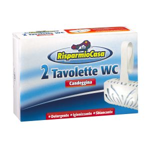 Detergente Wc Tavolette con Candeggina 2pz.