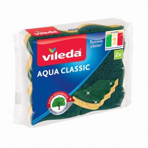 VILEDA Aqua Classic Spugna Abrasiva 2pz