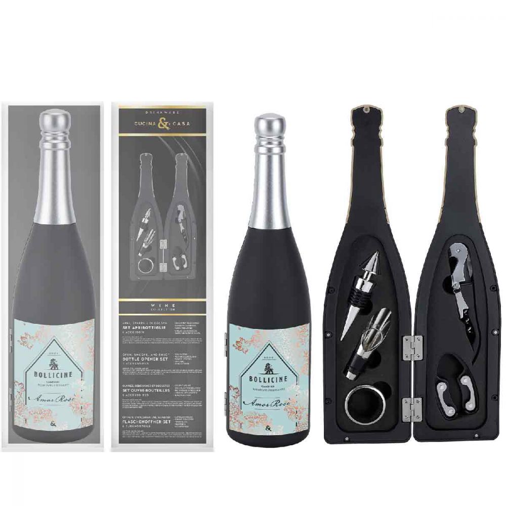 Shop Risparmio Casa - Set Apribottiglie 5 accessori Bottiglia Champagne