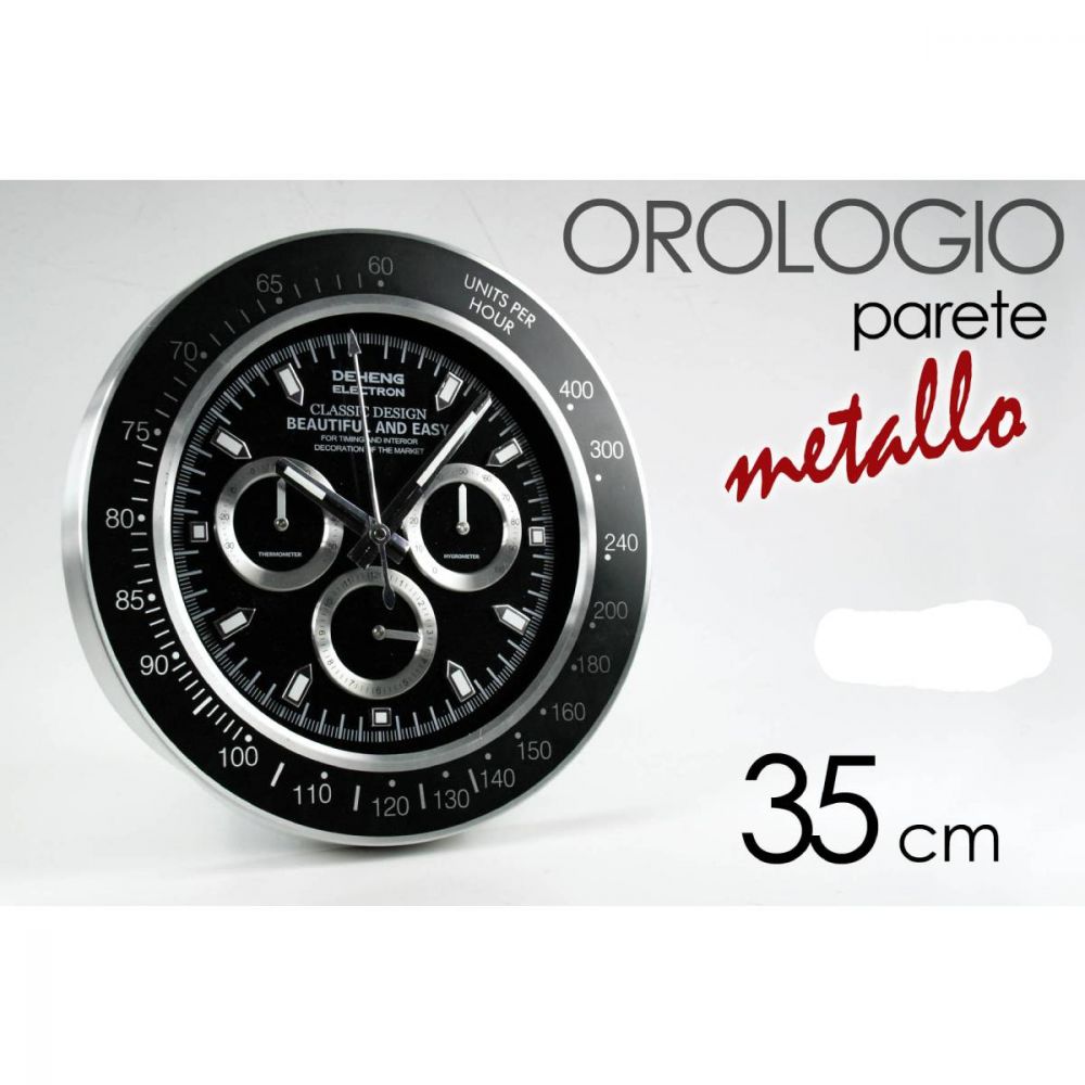 Shop Risparmio Casa - DECOR CASA Orologio Parete Metallo 35cm