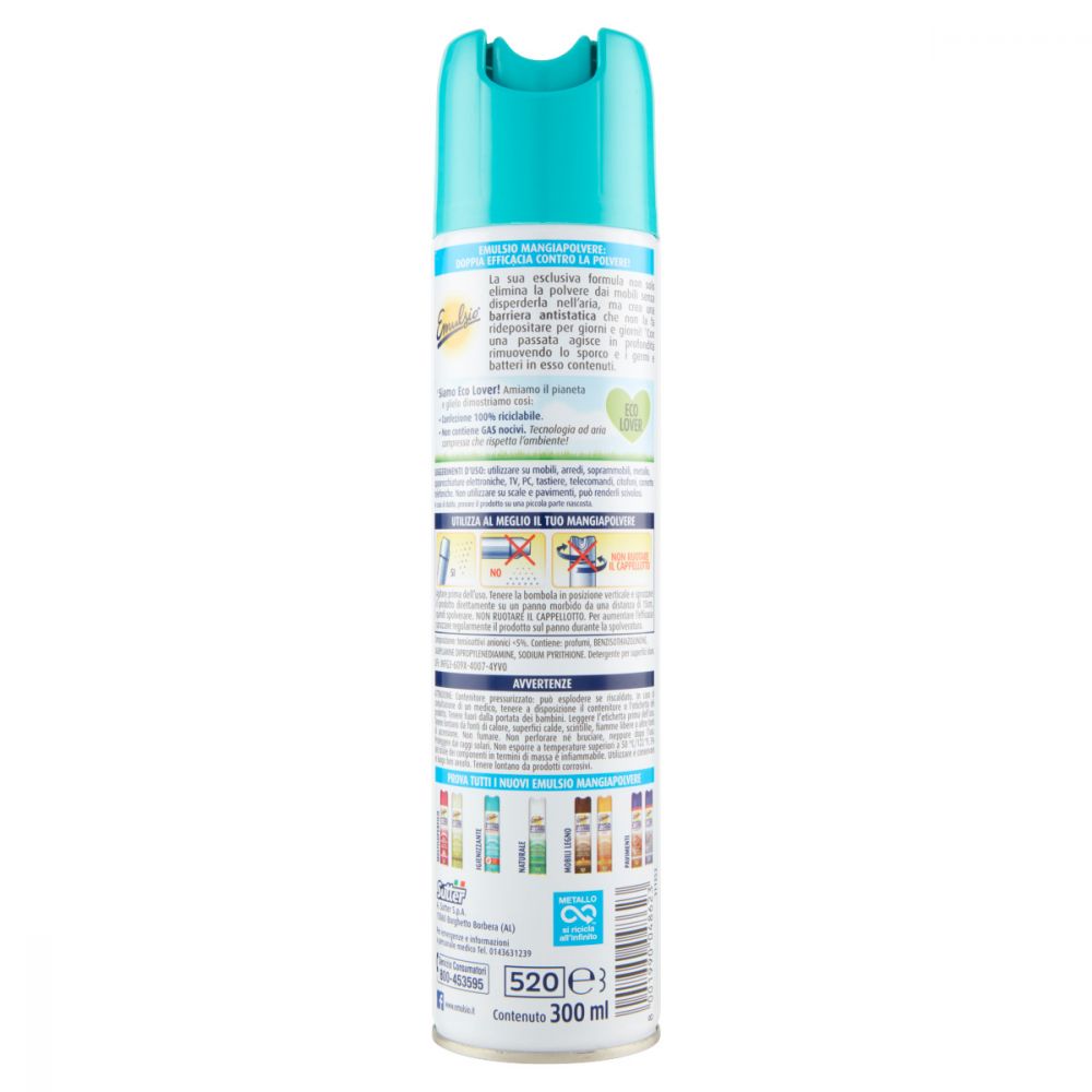 Shop Risparmio Casa - EMULSIO Mangiapolvere Spray Igienizzante 300ml