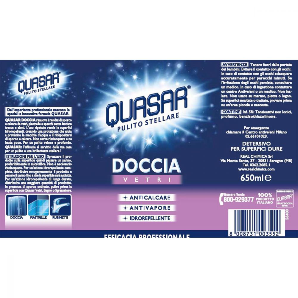 Iper Tosano - Casa igienizzata e brillante, con la linea #Quasar! - Quasar  spray doccia 650 ml – 1,75 € - Quasar ricarica vetri 650 ml – 1,65 €
