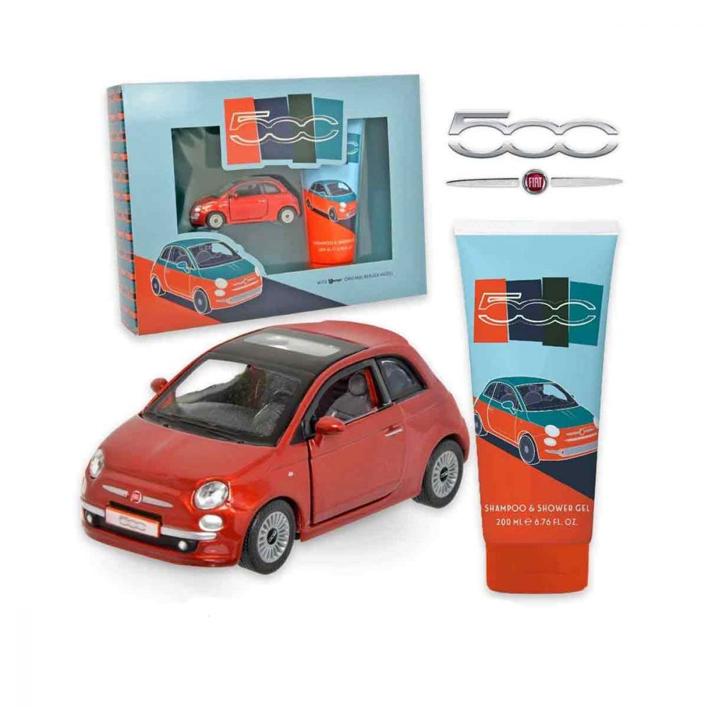 Shop Risparmio Casa - Fiat 500 Confezione Regalo Shampoo e Modellino