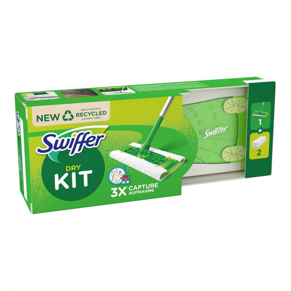 swiffer starter kit + 8 panni+3 wet