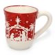 RISPARMIO CASA Mug Rossa Natale 13,5x9,5x10,5