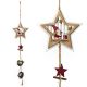 DECOR CASA Pendente Natale Pigne Stelle 50cm