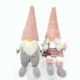 Gnomo di Natale Seduto Colore Rosa 60x19x23 cm Assortito