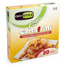 GIO'STYLE Carta per Alimenti Fritti 20pz. - Shop Risparmio Casa