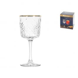 RISPARMIO CASA Timeless Calici 4pz Bordo Oro 33cl - Shop Risparmio Casa