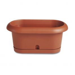 Fioriera Stefanplast Piera Plastica Marrone 40cm - Shop Risparmio Casa