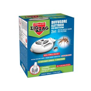 ZIG ZAG Diffusore con Ricarica Insetticida Liquida 30ml