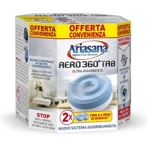 Assorbiumidità Ariasana Aero 360° Ricarica Ultrassorbente Inodore 2x450gr