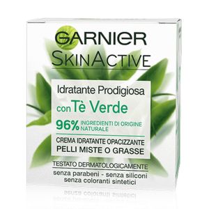 GARNIER SkinActive Crema Viso Idratante Opacizzante Tè Verde 50ml