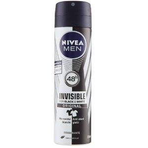 NIVEA Deodorante Spray Uomo Black & White Invisible 150 ML
