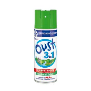 Oust Deodorante Ambiente Spray Disinfettante Elimina Odori 3in1 400ml