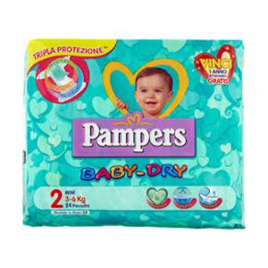 Pampers Baby Dry Mini 3-6 kg 24 pz