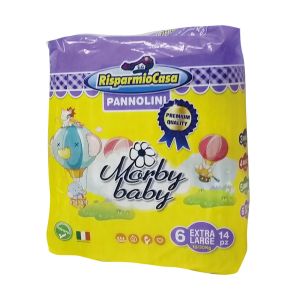 Pannolini Morby Premium 14 Pezzi 16-30kg Tg 6 