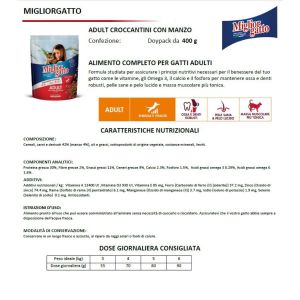 MIGLIOR GATTO Croccantini Adult con Manzo 400 gr